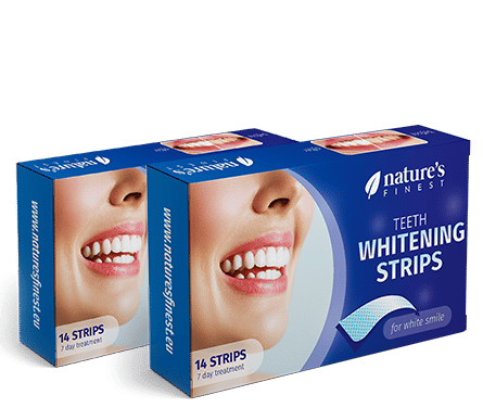 Whitening Strips 1+1 , Profesionálne Zubné Bielenie , Šetrné K Povrchu Zubu , Trvalé účinky , Pokročilá Formula , Komfortné Priliehanie , 20 Prúžkov
