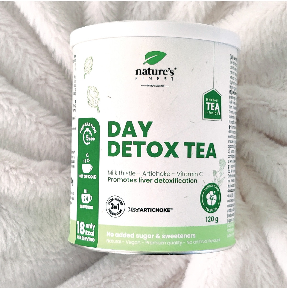 Day Detox Tea , Energetický čaj Na Detoxikáciu , Čaj Proti Stresu , Organický , Vegánsky , Čaj Z Ostropestreca Mariánskeho , Podpora Imunity , 120g