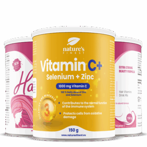 2x Hair Vitamins + Vitamine C+ Selenium + Zink balíček