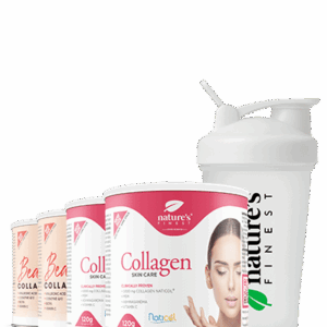 2x Beauty Kolagén s kyselinou hyalurónovou + 2x Collagen SkinCare + NF shaker balíček