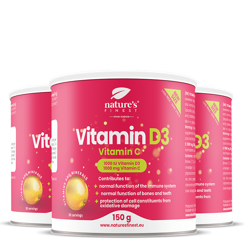 Vitamín D3 + Vitamín C balíček